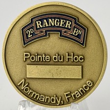 2nd Ranger Battalion D-Day Pointe du Hoc WWII Ranger Diamond Challenge Coin picture