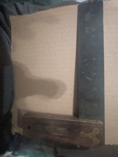 Stanley Number 20 Square Wood with Brass Inlay 8 Inches Vintage USA Made picture