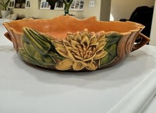 Vintage Roseville Water Lily Bowl- 422-10” picture