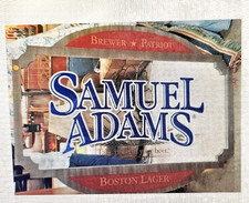 vintage samuel adams beer mirror picture