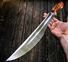 20'' Survival Viking Short Sword | Handmade Carbon Steel Blade | Hunting Camping picture