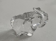 Lenox Fine Crystal Clear Elephant Figurine Trunk Up picture