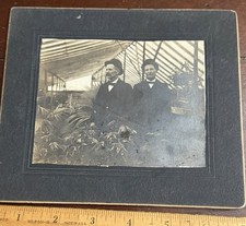 Photo on Board, Jim and H.W.Baird in Greenhouse, Newville PA about 1908 picture
