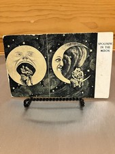 1908 antique SPOONING in the MOON postmarked POSTCARD picture