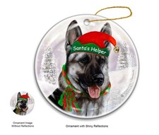 German Shepherd Silver Sable Ornament picture