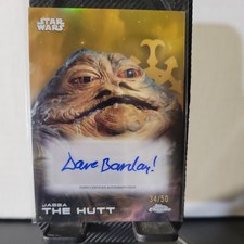 2025 Topps Star Wars Gold Chrome Refractor Jabba the Hutt David Barclay Auto /50 picture