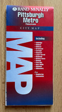 1995 ~ Rand McNally ~ Pittsburgh Metro ~ Pennsylvania ~ City Map ~ UNUSED picture