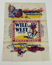 1933 Wild West Bubble Gum Wrapper - Includes Card #36 Homesteader’s Race picture