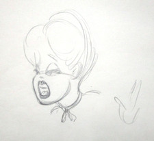 1943 TEX AVERY RED HOT RIDING HOOD MGM ORIGINAL PRODUCTION cel DRAWING picture