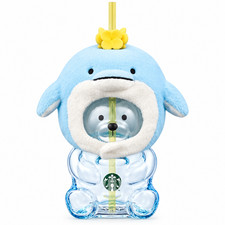 Starbucks Korea 2026 JEJU Dolphin Bearista Glass Cold Cup 591ml NEW picture