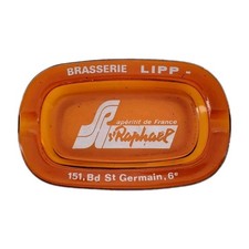 Vintage Glass Ashtray / Brasserie LIPP / Boulevard Saint Germaine Paris France picture