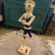 Yoga Girl Nutcracker curly blonde hair expressive face holding the pose 15