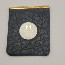 Farmers Truck & Tractor Co., Inc. IH Logo Advertising Money Clip Black Gold picture