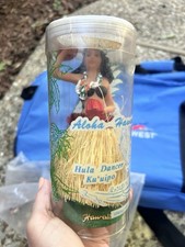 VTG Hawaiian Hula Spring Doll Dashboard Dancer 6” Chiefly Ku’uipo Luau Girl picture