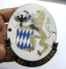 ADAC GAU SUDABAYERN CAR GRILL BADGE EMBLEM LOGOS METAL ENAMLED CAR BADGE EMBLEM picture
