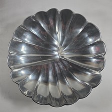 Vintage IBI International Bazaar Aluminum Serving Tray Hand Wrought MCM Retro picture
