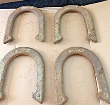  Vintage Rodeo Horseshoes Set of 4 7