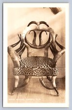 J99/ Warren New Hampshire RPPC Postcard c1930-40s Morse Museum Horn Chair 331 picture