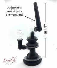 10 1/4 Inch Glass And Silicone Smoking Water Pipe Bong Bubbler   picture