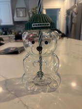 2025 Glass Starbucks Bearista Bear Cold Cup Holiday Limited Edition picture