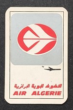 AIR ALGERIE 1972 AIRLINE POCKET CALENDAR CARD picture