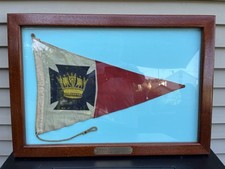 1900 ROYAL CRUISING CLUB (RCC) PENNANT LONDON BURGEE ENGLAND UK YACHT RARE ORIG picture