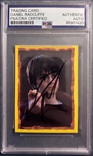 2001 Panini Harry Potter #192 Daniel Radcliffe Signed Sticker Card PSA/DNA picture