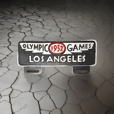 1932 LA Olympic Games Vintage Style Topper Hot Rod License Plate Plaque 32 Ford picture