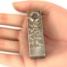 Peruzzi Bros. Vintage Italian 800 Silver Lipstick Holder & Vanity picture