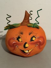 Vintage Annalee 1991 Large Jack O Lantern Pumpkin 14” picture