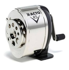 Pencil Sharpener Wall Mount Manual Crank School Vintage Look Boston Metal Desk picture