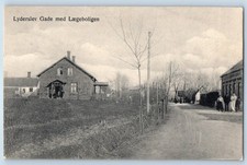 Denmark Postcard Lyderslev Street with the Doctor's Residence c1910 Posted picture
