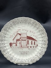Vintage First Friends Church Gate, Ok Collector's Plate picture