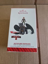 2014 Hallmark Hiccup and Toothless How to Train Your Dragon 2 Keepsake Ornament picture