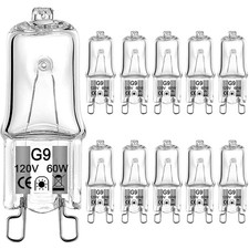 Lacnooe G9 Halogen Bulb 60 Watt 120 0.49 inches x 1.57 inches, Warm White picture