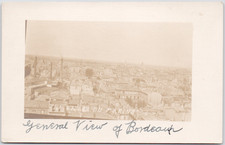 France Bordeaux 1920 Ville du Marine Aerial Cityscape RPPC Real Photo Postcard picture