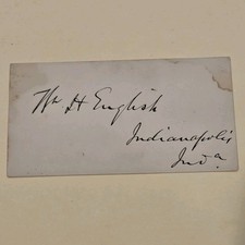 William Hayden English Signed Politician 1880 VP Nominee Autograph Auto W.H.  picture