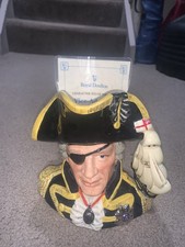 Large Vice Admiral Lord Nelson Royal Doulton Character Jug D6932 picture