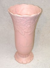 Vintage Pink Cracked Glaze Erphila Vase, Czecho-Slovakia 4170, Beautiful picture