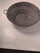 Beautiful Antique Graniteware Collander, Nice Condition picture