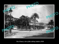 Nice France View Of The Railway Station c1910 Old Large Historic Photo picture