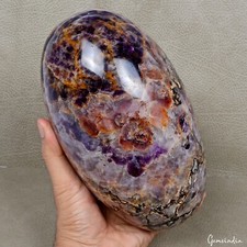 4.8 Kilo Powerful Polished Blue Auralite Amethyst Quartz Crystal Lingam 8.5