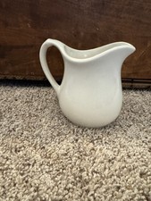 Antique Ironstone Pitcher Creamer white cream 4.5