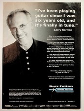 Larry Carlton Guitarist Buzz Feiten Tuning System Magazine Print Ad Ephemera picture