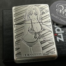 Zippo Oil Lighter Sword Art Online Asuna Silver Brass Japan Anime New picture