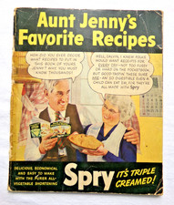 Vintage 1940s Aunt Jenny’s Favorite Recipes Cookbook – Spry Shortening picture