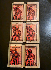 1980 Venezuelan Reyuca Marvel Super Heroes Spider-Man Sticker Packs (6) Sealed picture