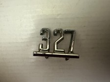 Vintage 327 Chevrolet Chrome Fender Emblem Muscle Car Era picture