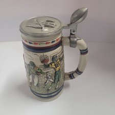 Beer Stein with pewter lid, History of Football by Avon picture