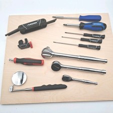 12 Pc. Hand Tool Lot All Size Ratchets Husky + Icon + Pittsburgh Good Shape H7 picture